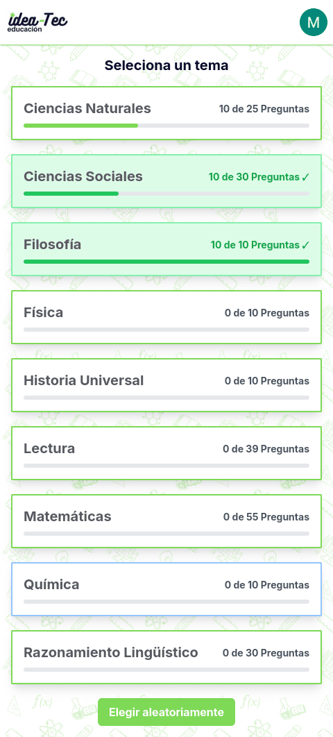 App en modo claro